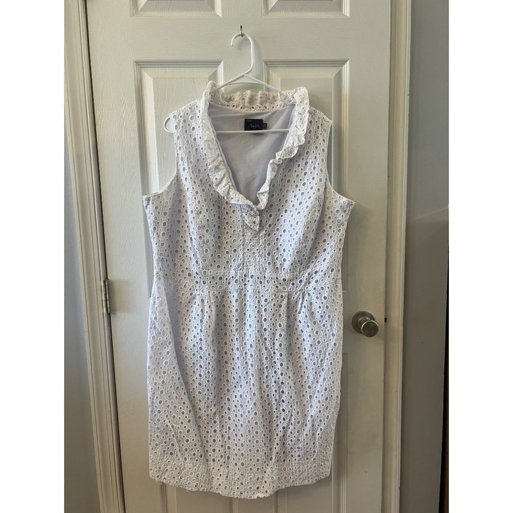 Just Taylor‎ women’s white tank dress. Size 20 W